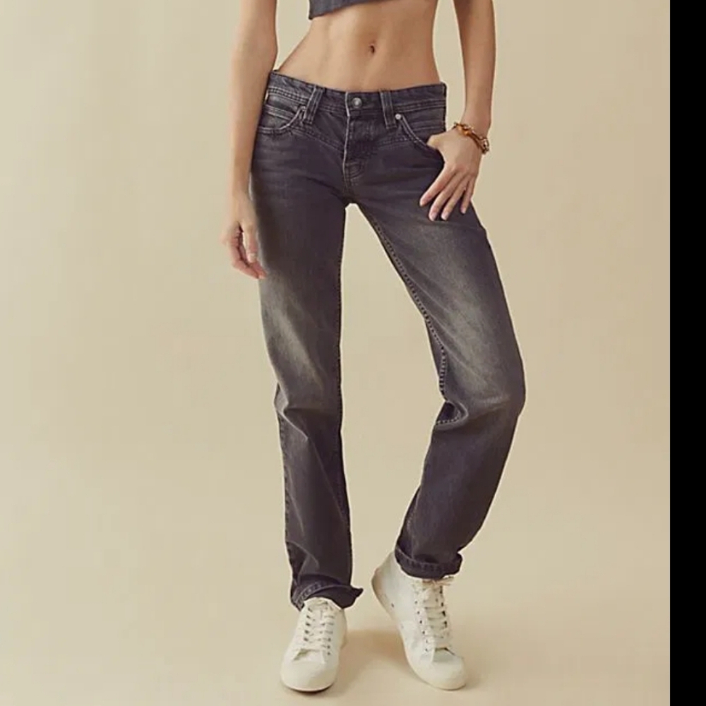 🖤 FP We The Free 100% Cotton Shelby Low-Rise Boyfriend Jeans, 31
